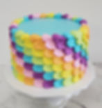 8” Pastel Rainbow SCALLOP 