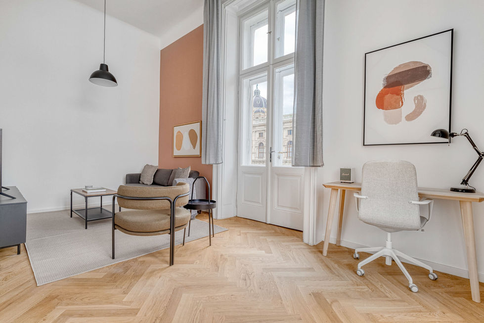 Stilvolle Altbauwohnung mit einer Mischung aus klassischen Elementen und zeitgemäßem Design - aufgenommen von Christofilopoulos