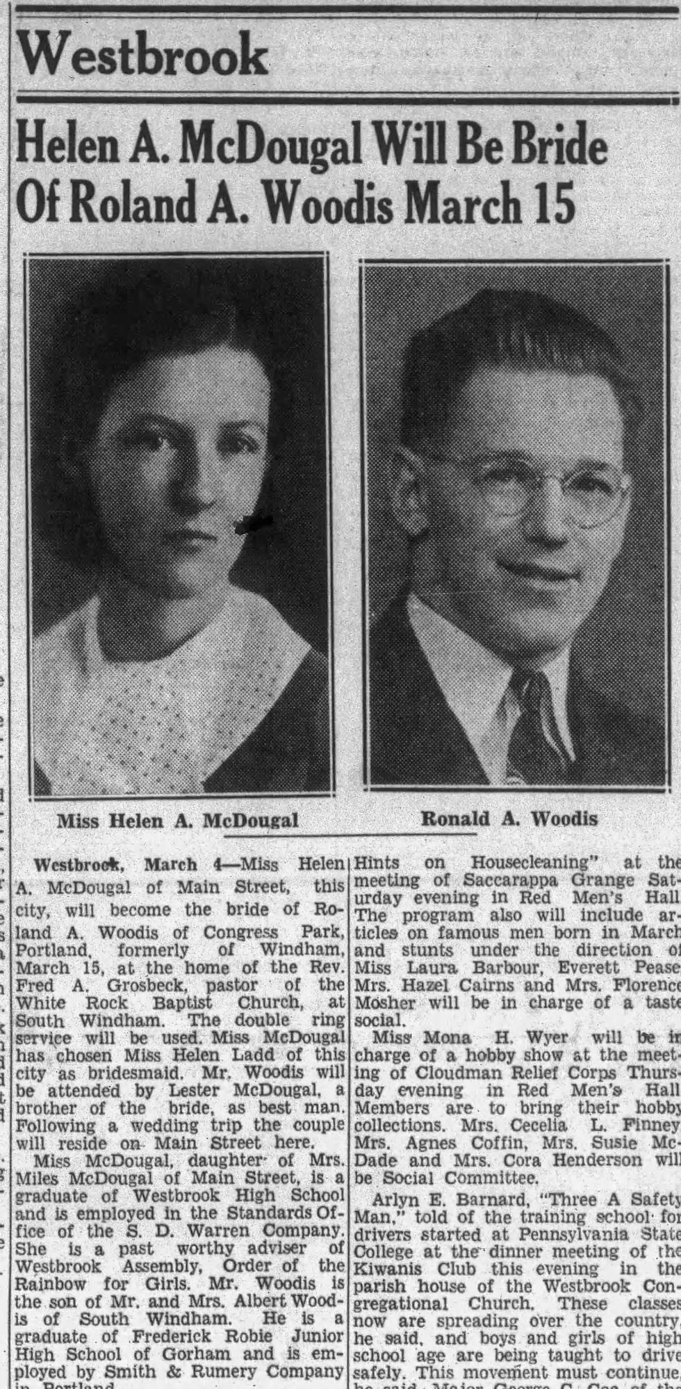 Portland Press Herald, 5 March 1941