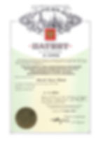 Patent certificate