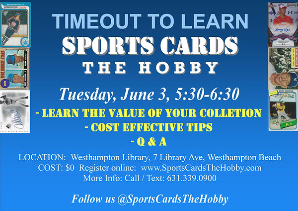 Sports Cards the Hobby TIMEOUT TO LEARN june 3.jpg