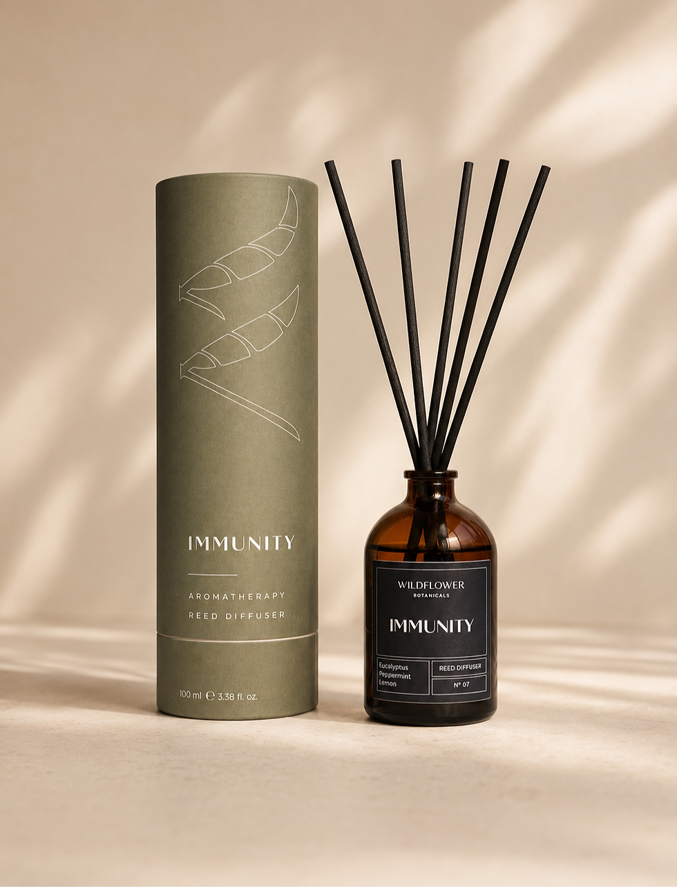 Immunity natural reed diffuser essential oil blend