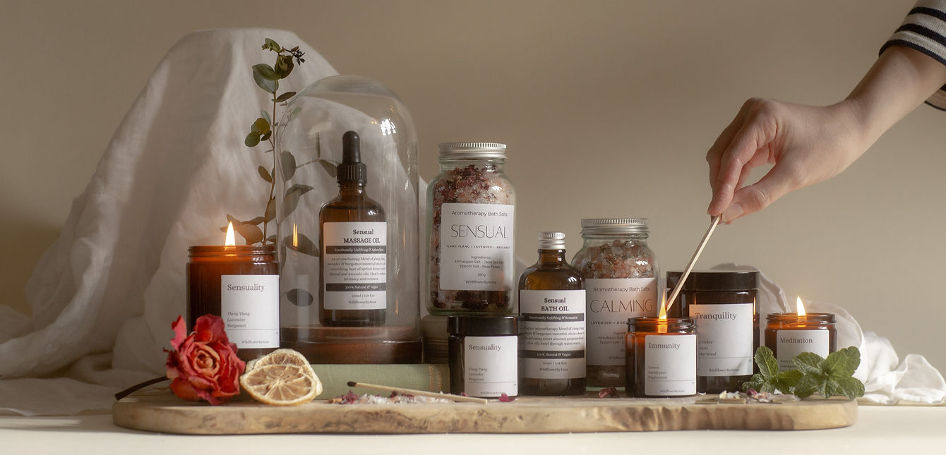 Self-care products, bath and body products and home fragrance