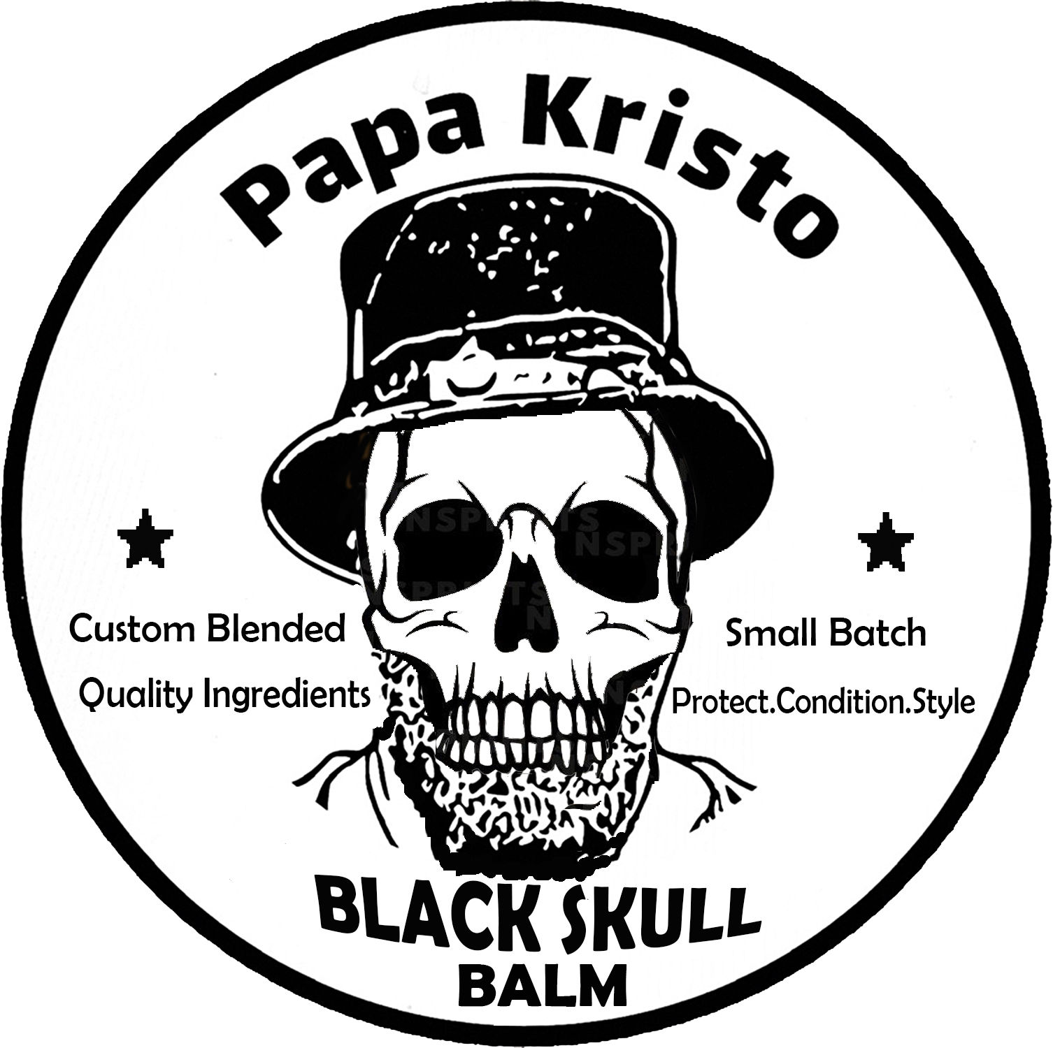 Black Skull Beard Balm #1