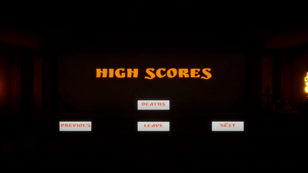 Ingame meny system with scoreboard