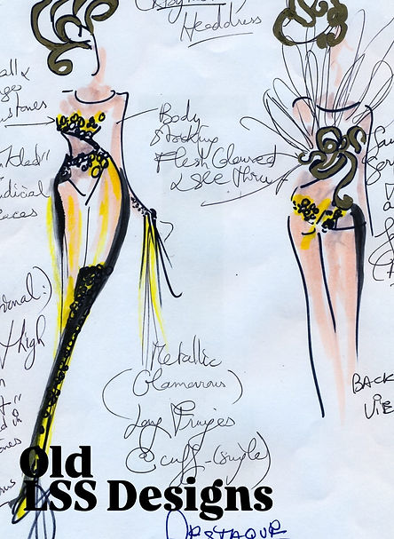 Fashion illustration and design by Sandrine Anterrion 
