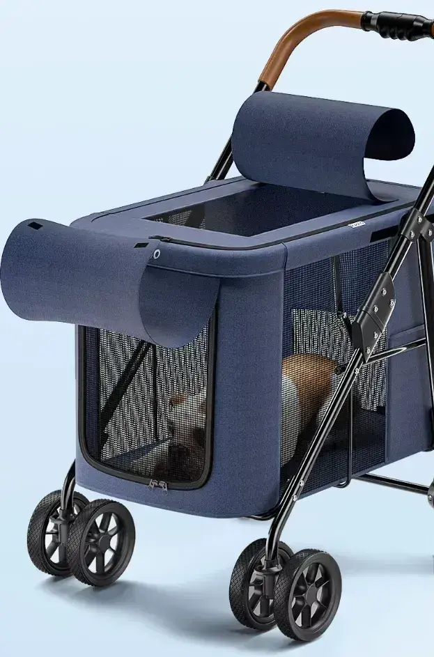 Thumbnail: Stroller for dogs up to 30 kg Bello LD07M Navy Blue
