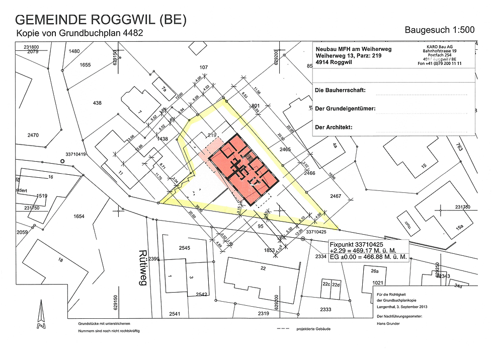 Neubau MFH, Roggwil, Wyss Building AG