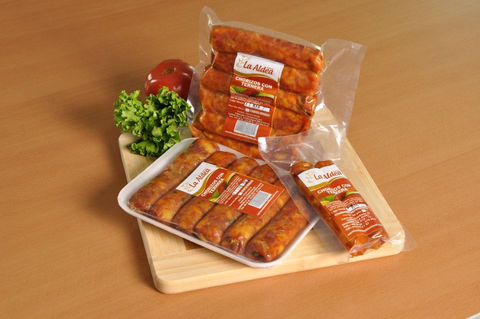 Presentaciones chorizos con ternera