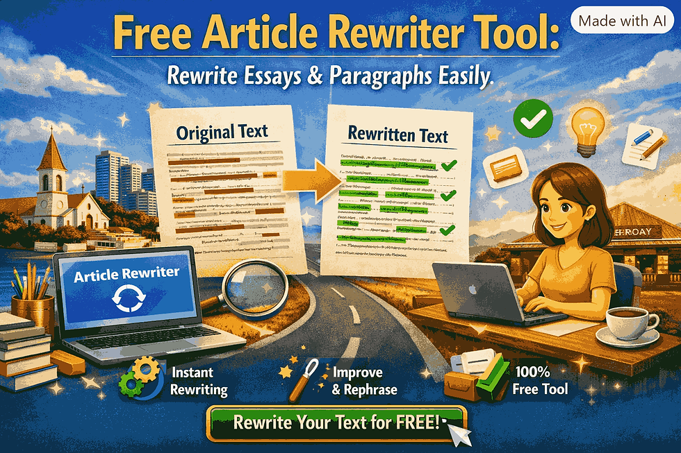 Free Article Rewriter Tool Rewrite Essays & Paragraphs Easily