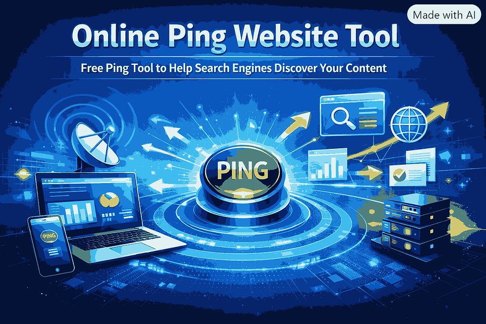 Online Ping Website Tool: Free Ping Tool to Help Search Engines Discover Your Content