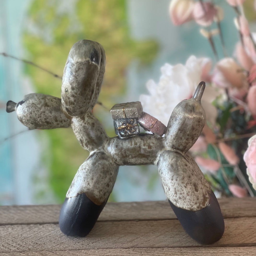 ballonhund i keramik