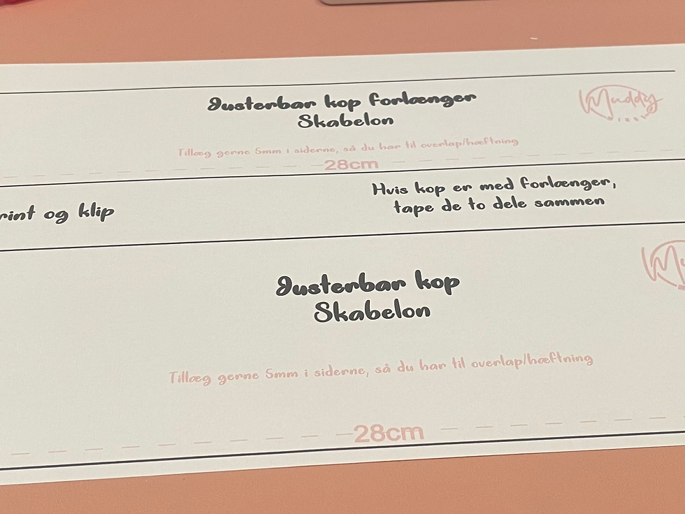 Skabelon til Justerbar kop