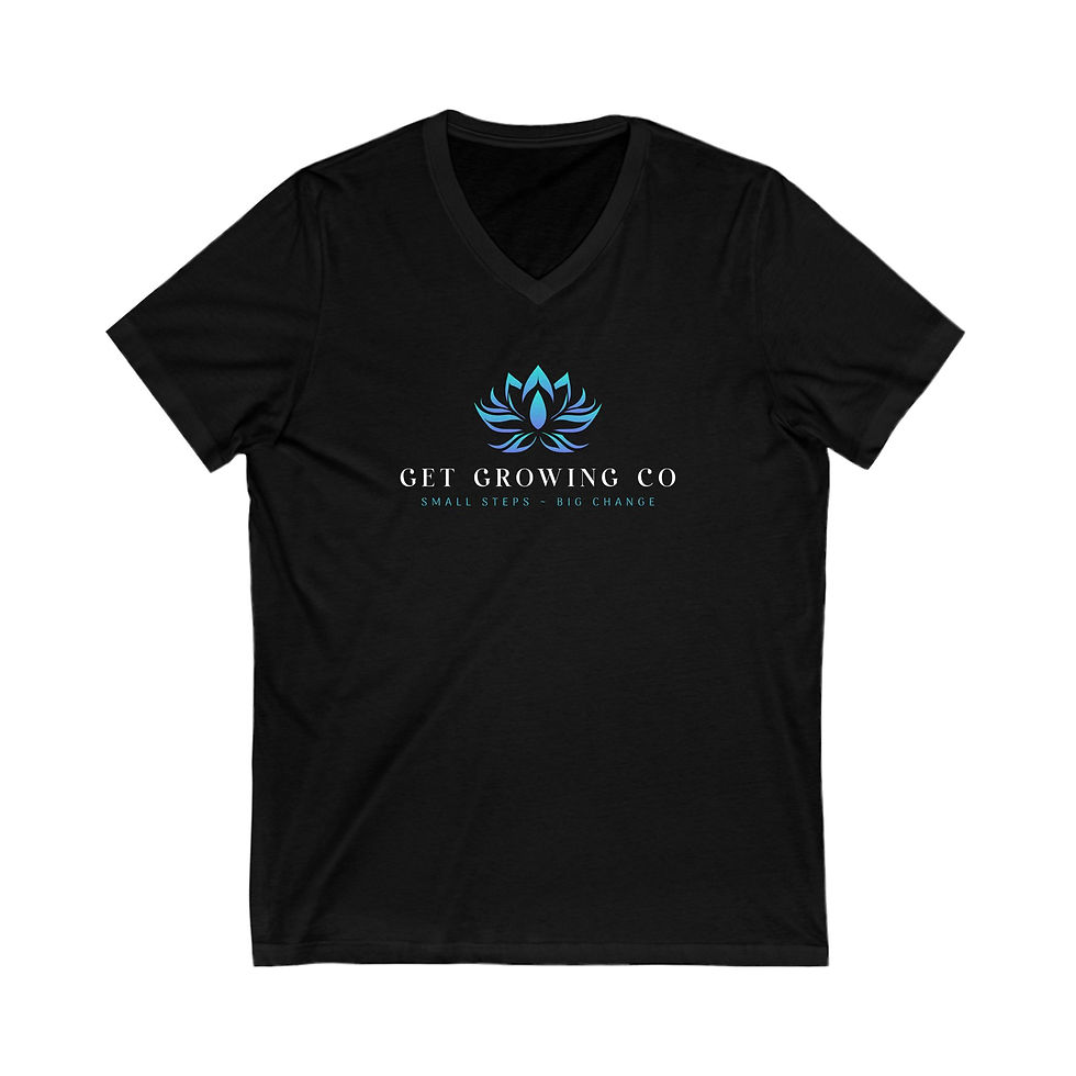 Get Growing Co. V-Neck Tee - Small Steps Big Change
