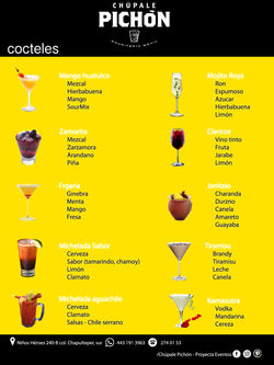 menu cocteles B
