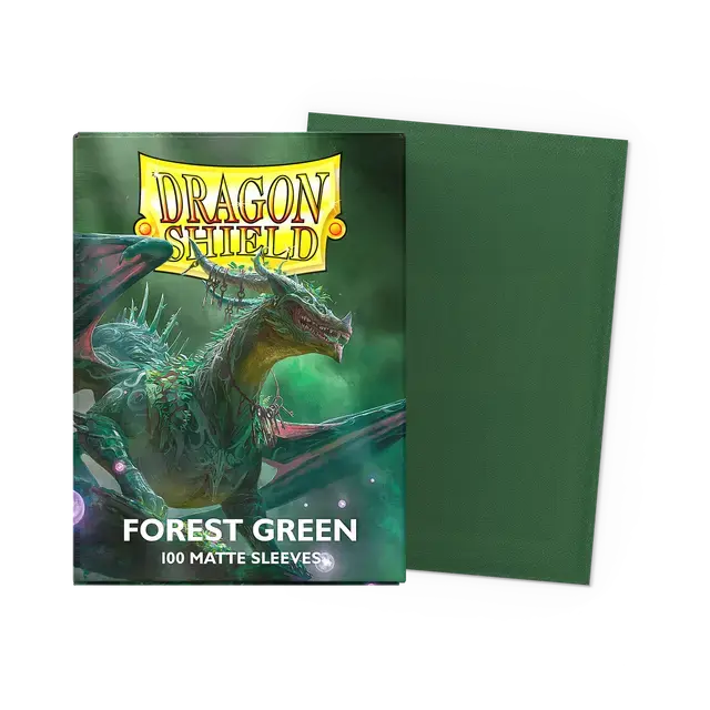 Forest Green - Matte Sleeves - Standard Size - 100ct