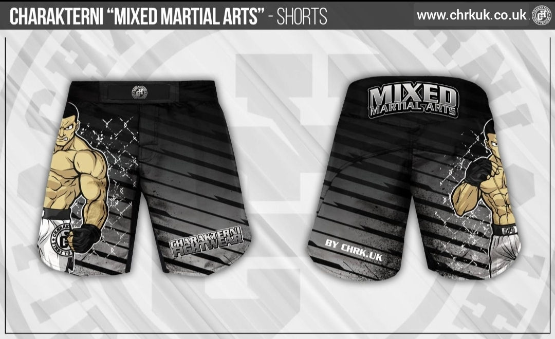 Mixed Martial Arts Shorts – Black and Grey ''Limited Edition"