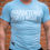 Thumbnail: Sports Sky Blue T-shirt with White Inscription