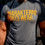 Thumbnail: Premium Slim Fit T-shirt Grey with Orange Lettering