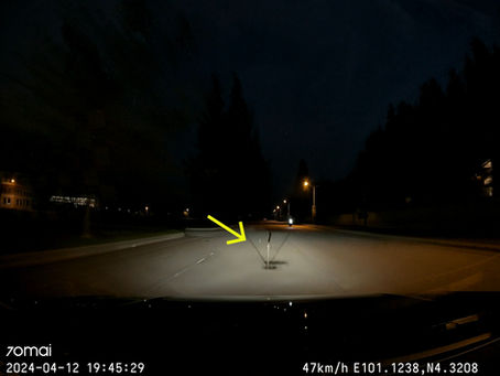 Car Suffers Damage After Collision with Unseen Obstacle
