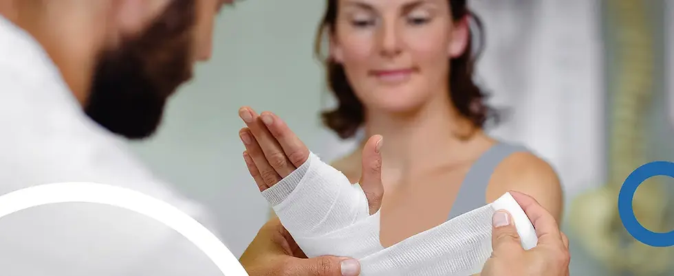 Miniatura: Rollos de vendaje de gasa