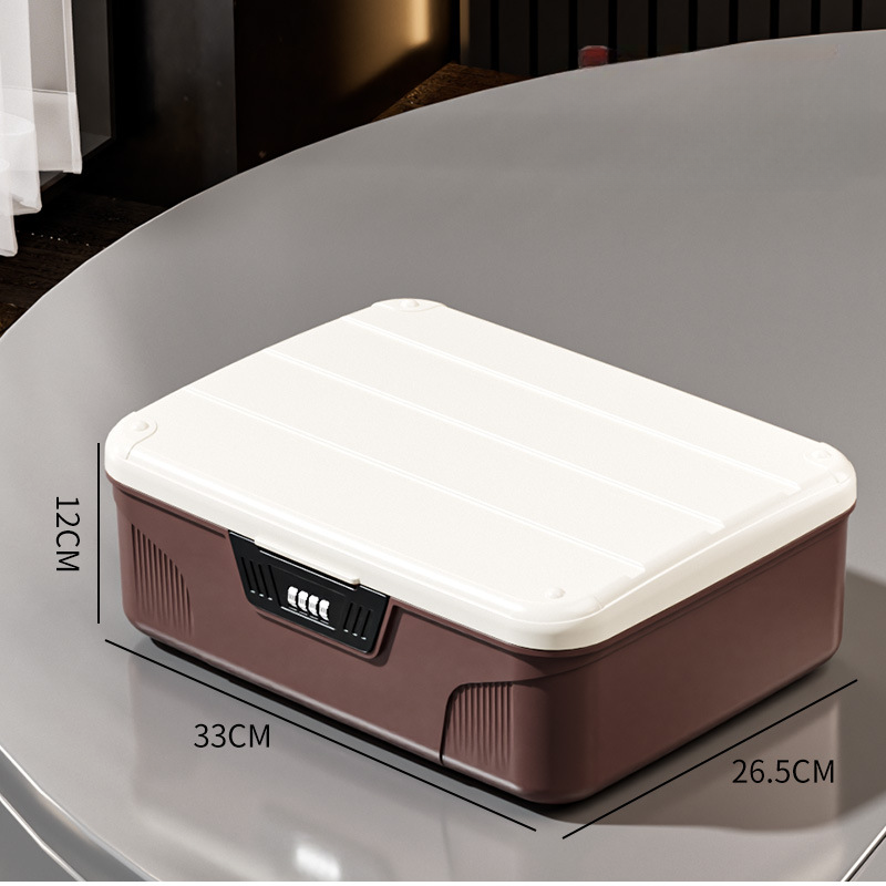 Miniature : Coffre-fort numérique à verrouillage par mot de passe pour passeport et médicaments, étui de rangement portable pour la maison
