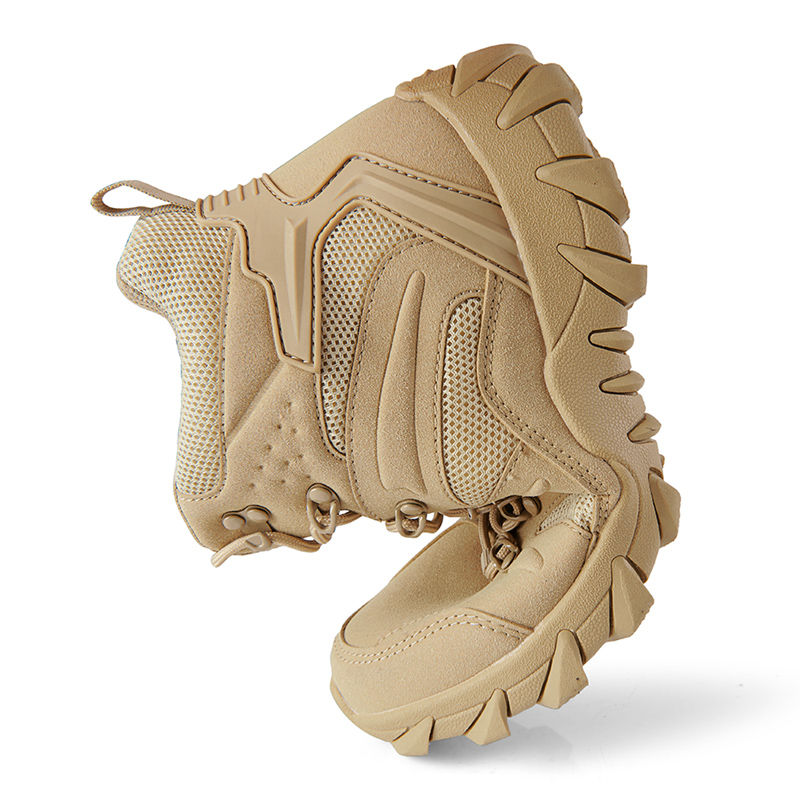 Miniatura: Botas de entrenamiento de combate tácticas mejoradas para hombre, para actividades al aire libre y camping, resistentes al desgaste y de rápida recuperación.