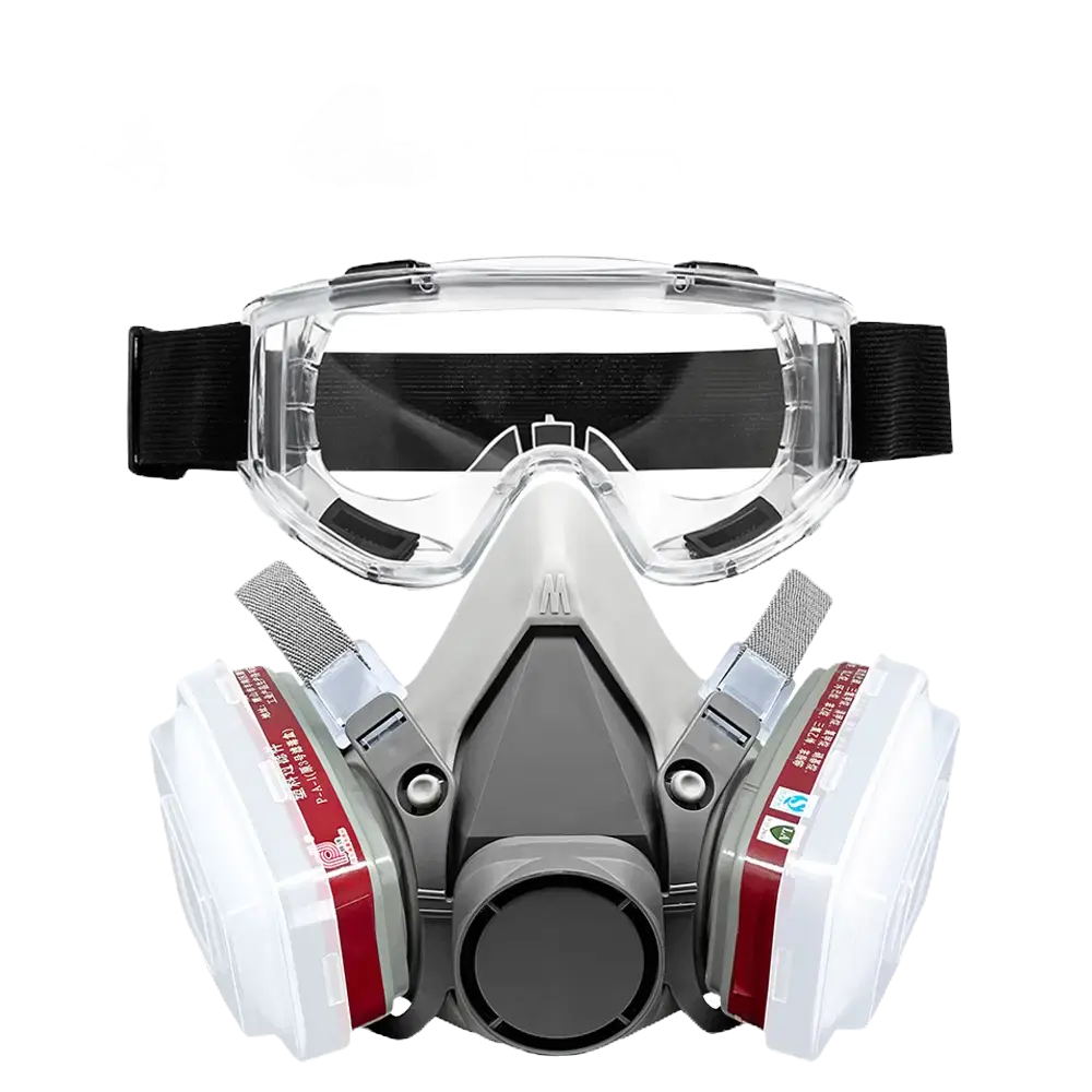 6200 Gas Mask Half Face Respirator Headband for Painting Spray Dust Proof Chemic