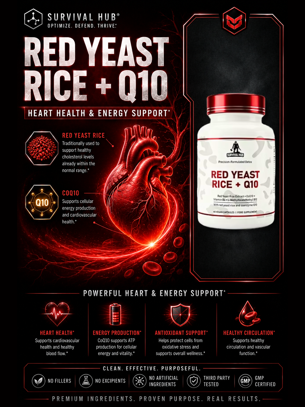 Miniatura: Arroz de levadura roja + Q10