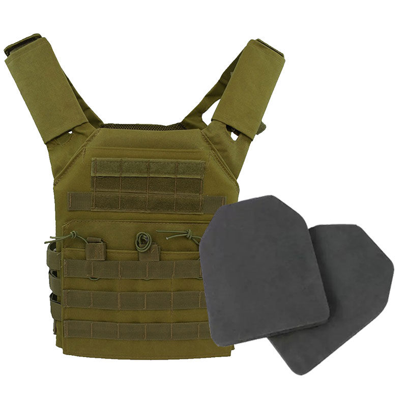 Miniatura: Chaleco táctico de nailon, chaleco antibalas para caza, accesorio para airsoft, sistema MOLLE, combate.