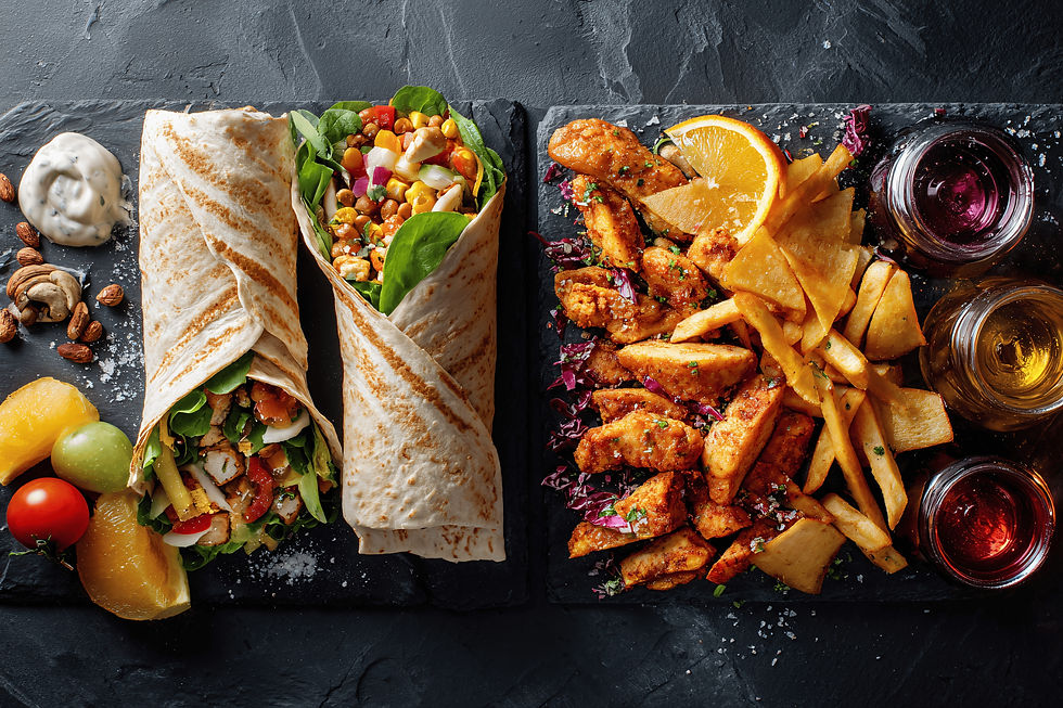 Image: Debunking myth that Vegan food is unenjoyable. It's both nutritious and deliscous. More than this it is 'high vibing' food as it helps end animal and planetary suffering. It starts with you.