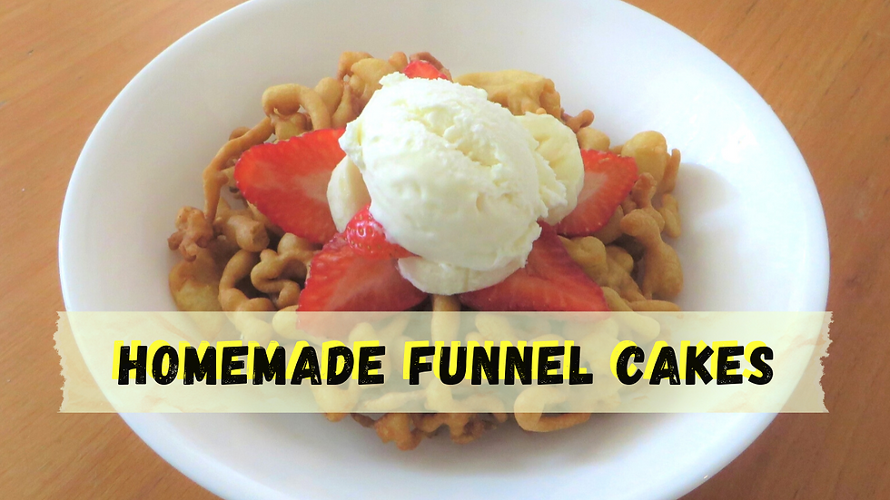 Want an AMUSING Activity To Do At Home? Try These FUN-nel Cakes!