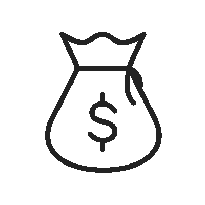 money bag outline