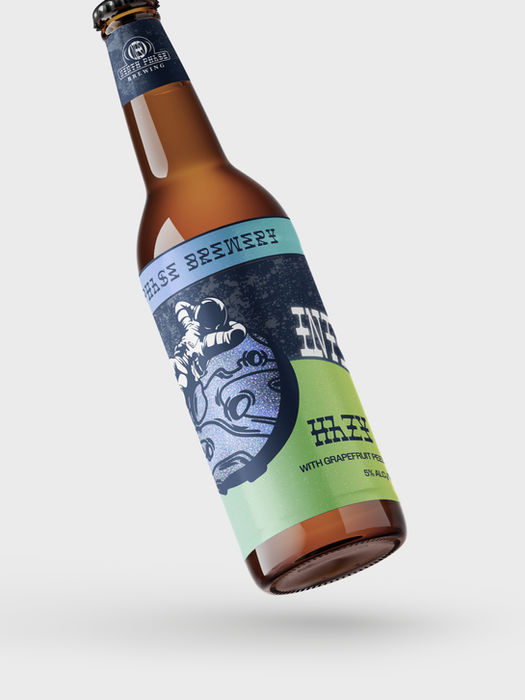 Ninth Phase bottle label mockup as a part of Graphic Alchemy's graphic design portfolio
