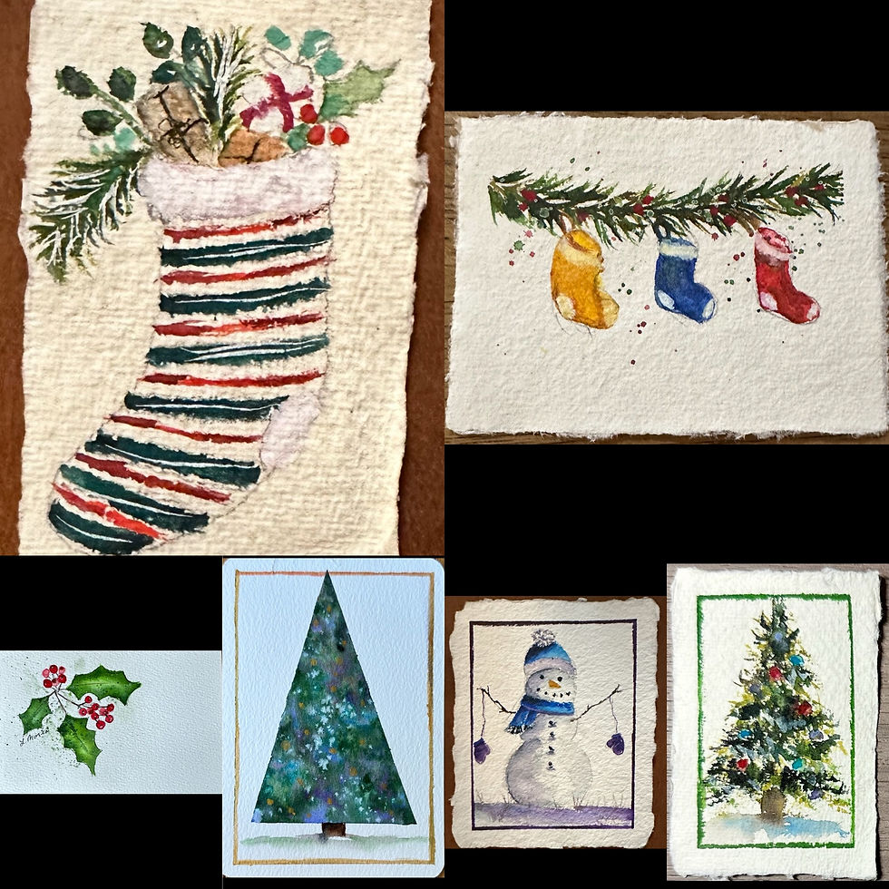 Watercolor 4x7 Gift Card Workshop