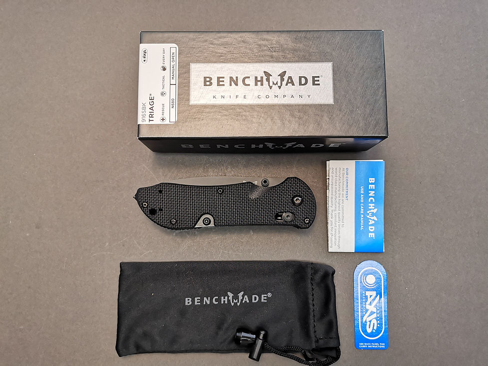 Miniatura: Benchmade Triage Drop Point Modified Axis Lock 916sbk