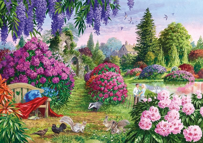 Miniature : FLORA & FAUNA - 4 puzzles de 500 pièces (Gibsons)