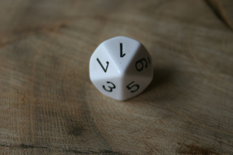 Miniature : Dé à 10 faces - 16 mm Opaque (CHESSEX)