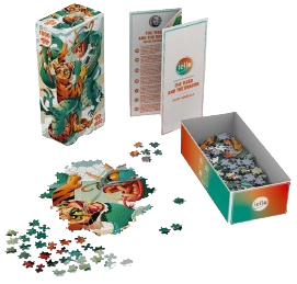 Miniature : THE TIGER AND THE DRAGON - 1000 pièces - PUZZLE UNIVERSE  (IELLO)