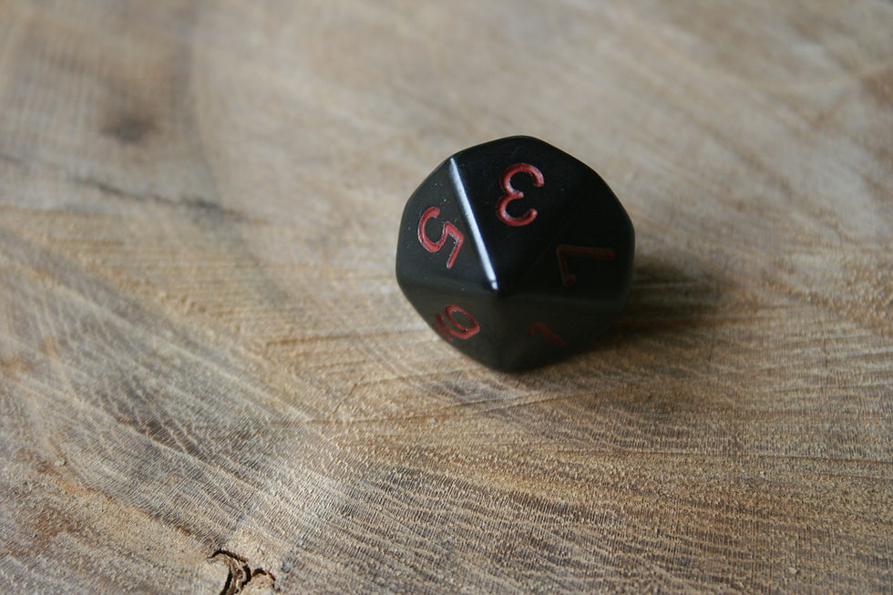 Miniature : Dé à 10 faces - 16 mm Opaque (CHESSEX)