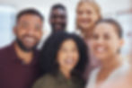 happy-friends-portrait-smile-selfie-office-meeting-team-building-exercises-together-work-d