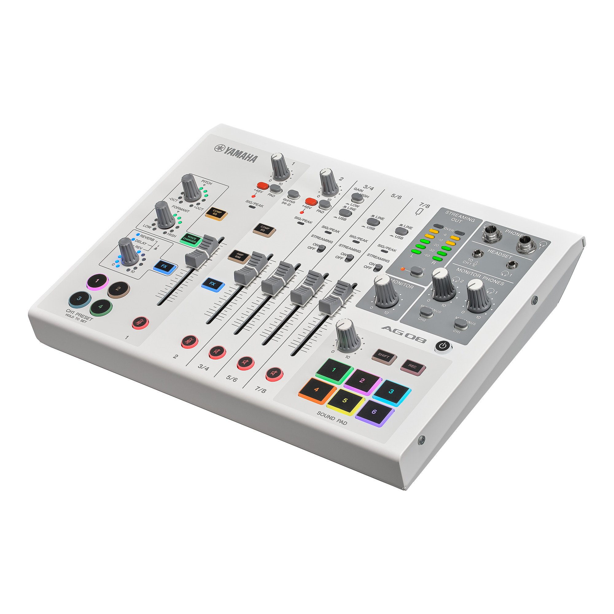 Yamaha AG08 直播主 播客 Podcast 混音器 雙人訪談 遊戲直播 音色優化 變聲器