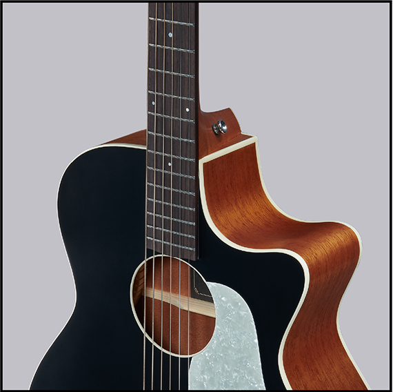 縮圖：Singer GA01 BLK 琴身