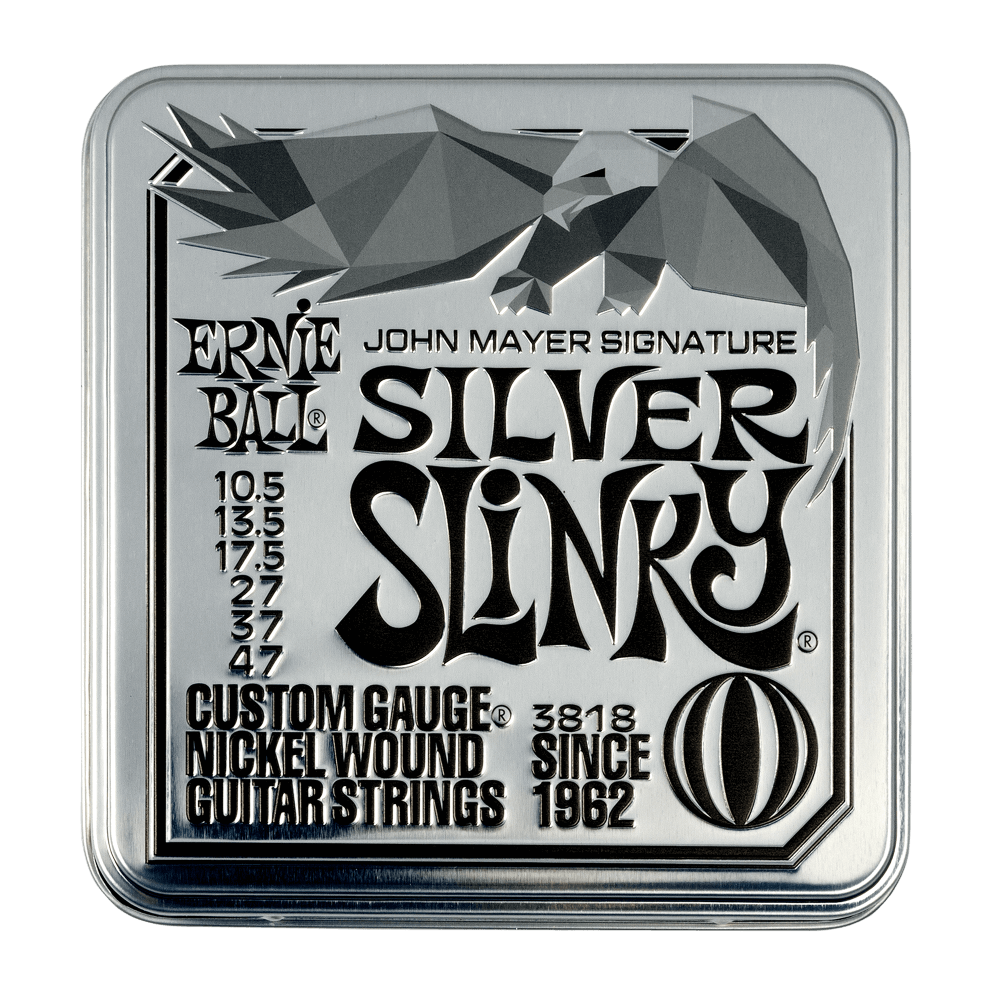 Ernie Ball 電吉他弦 Silver Slinky John Mayer簽名款 鐵盒 三包裝
