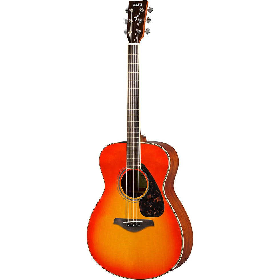 Yamaha FS820AB 雲杉面板 桃花心木側背板 面單 OM桶 秋季漸層 木吉他 推薦
