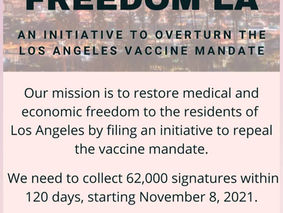 It's Finally Here. Initiative to Overturn LA's Vaccine Mandate