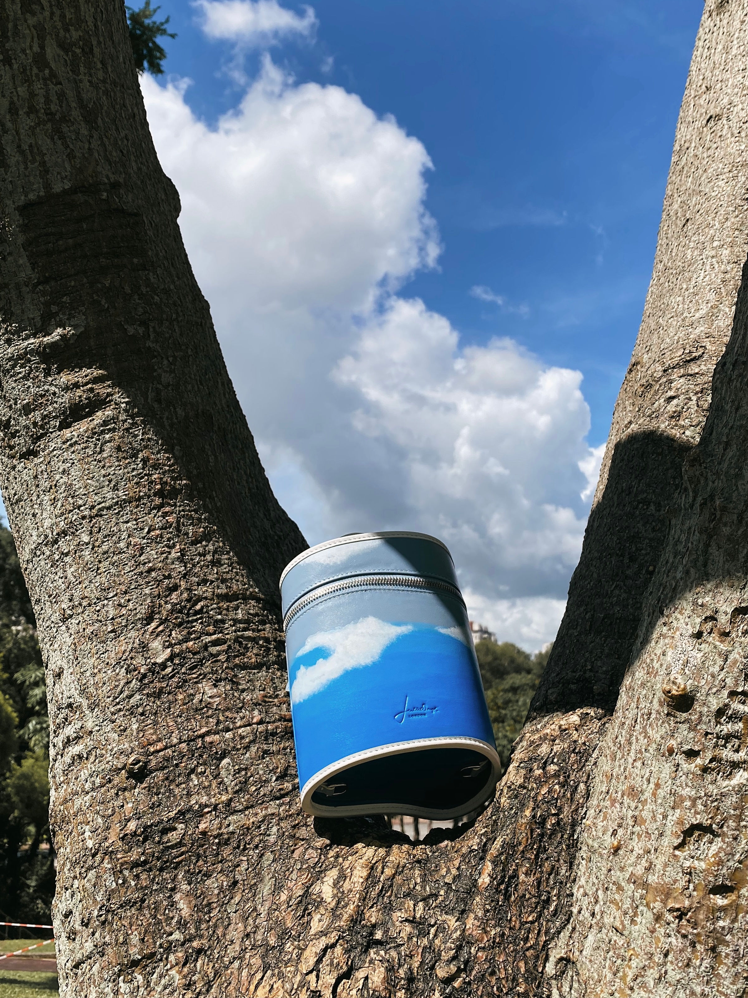 HAND-PAINTED PISA BAG- BLUE SKY
