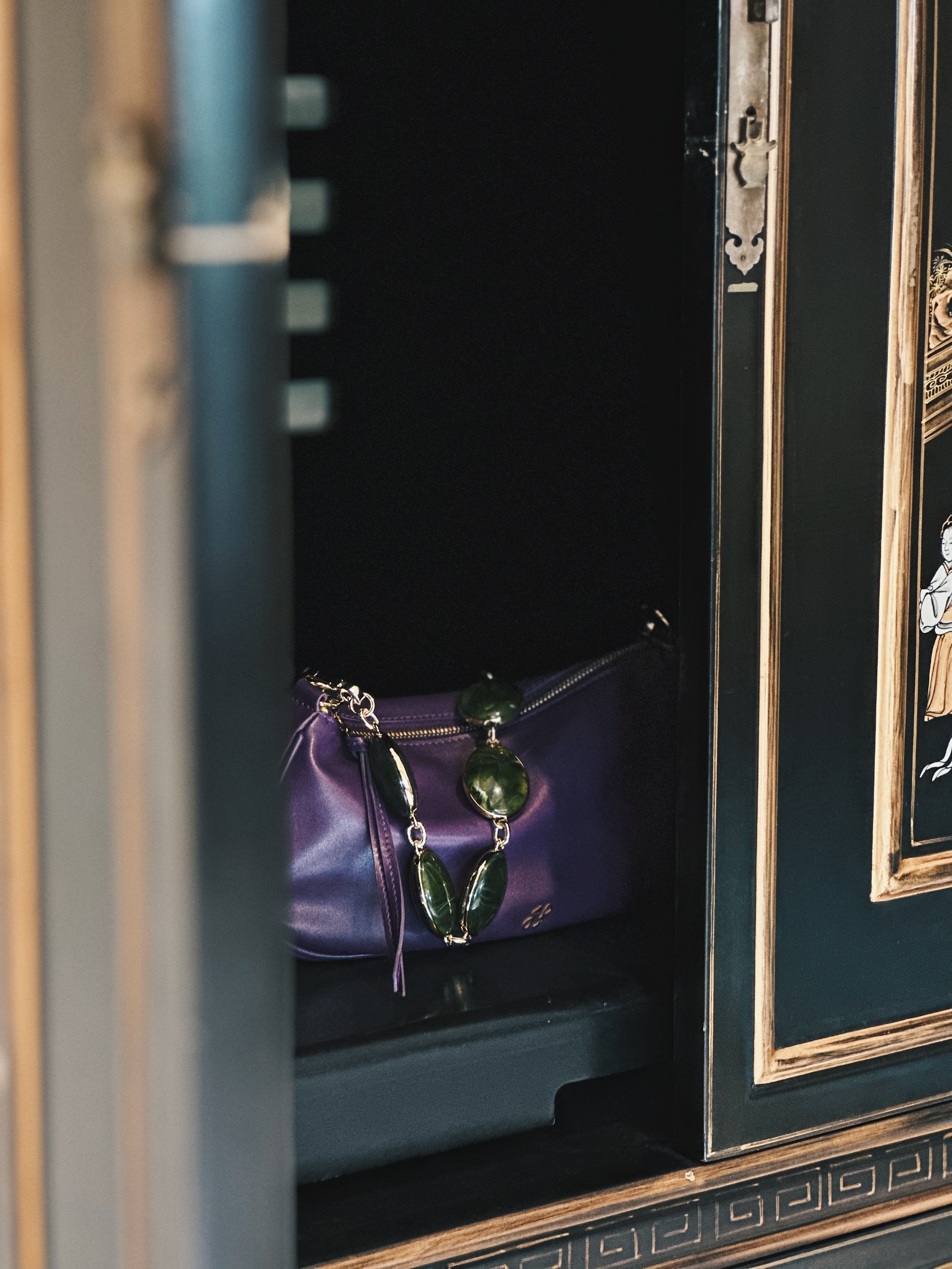 Margaret Bag with faux agate stone strap