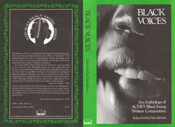 061 Black Voices-An Anthology of ACER_s Black Young Writers Competition. 1985. (Photo courtesy of Me
