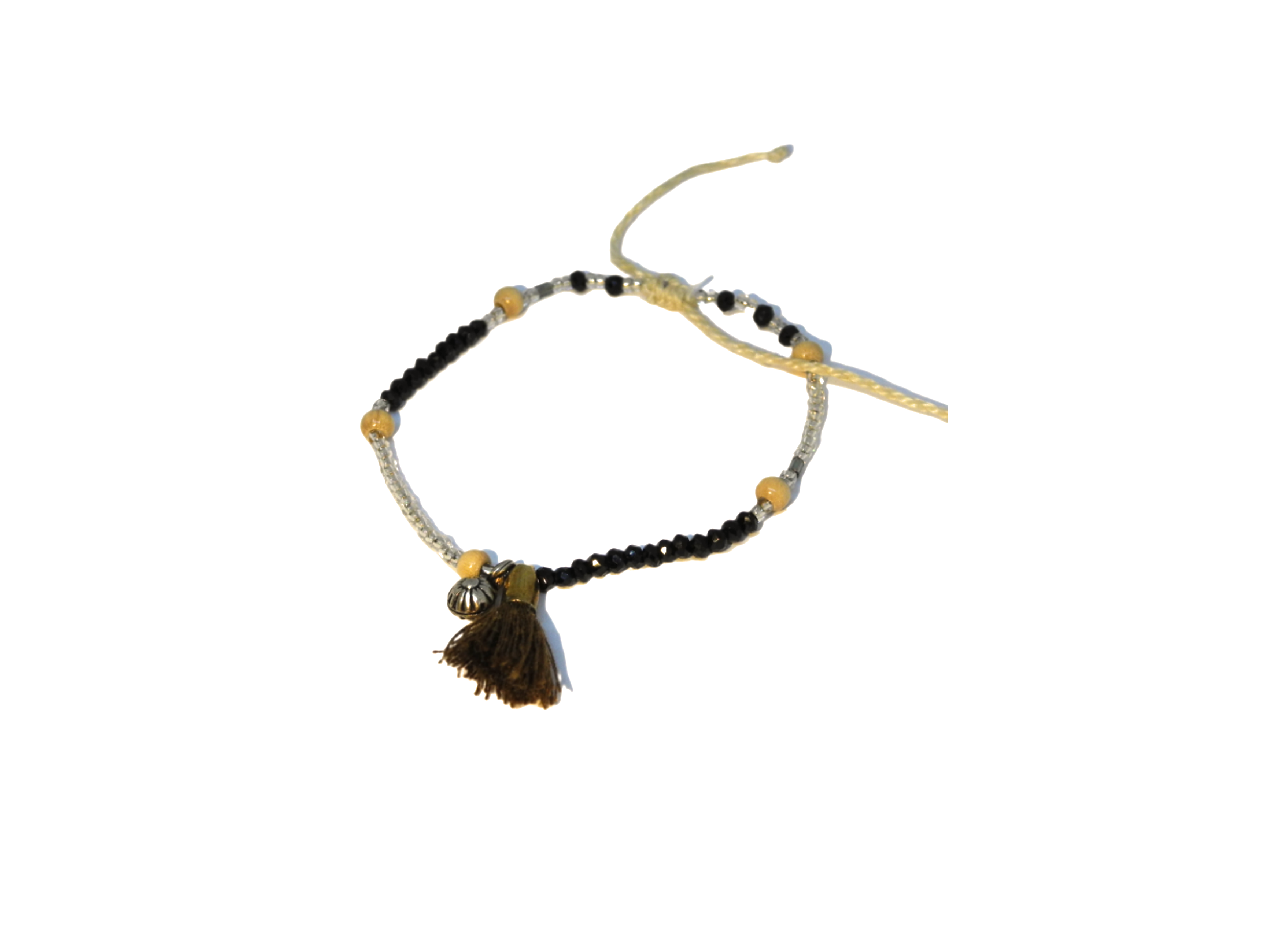 Armband mit Quaste, Spinell